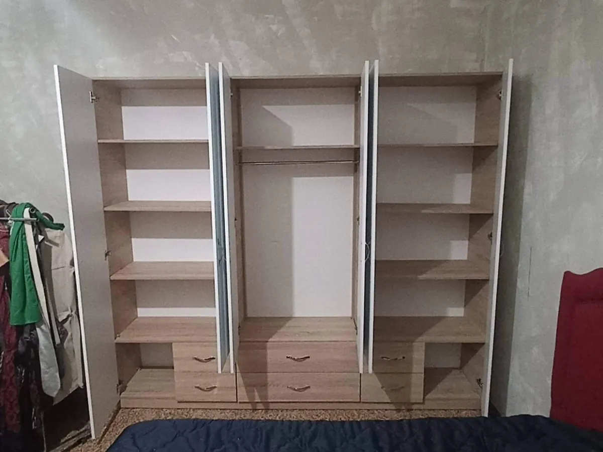 Dressing 6 Portes avec Miroir