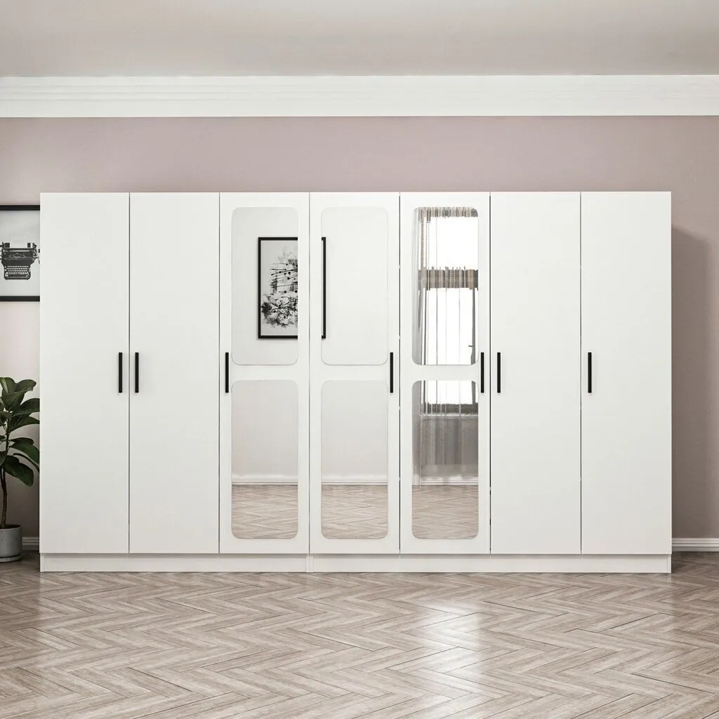Dressing 7 Portes avec Miroir