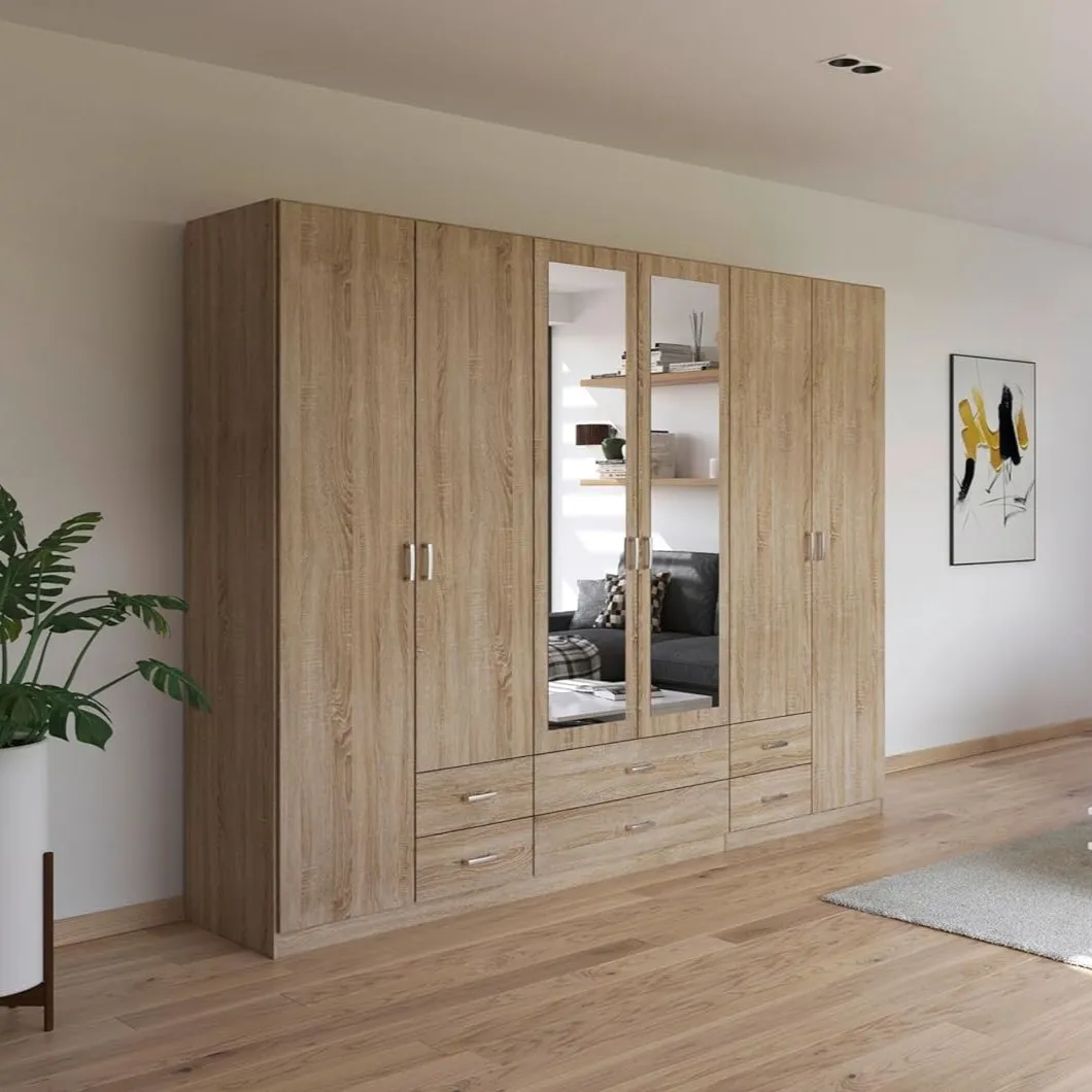 Dressing 6 Portes avec Miroir